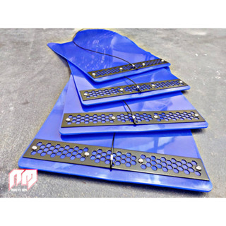 บังโคลนน้ำเงิน เพลทดำ BLUE Mud Flaps Black Plate.