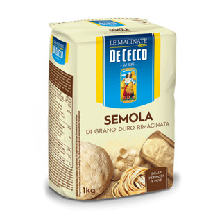 เด เชกโก แป้งดูโร เซโมลา ดูรัม เซโมลิน่า จากอิตาลี 1 กก. - De Cecco Semola di Grano Duro Rimacinata from Italy 1KG