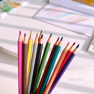 ERASABLE COLUR PENCILS ดินสอสีลบได้ วัสดุธรรมชาติ ปลอดภัยต่อเด็ก ดินสอสีลบได้ สีวาดรูป