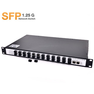 Gigabit SFP Fiber Switch 24 Port (SFP 1.25G) + 2 Gigabit Ethernet Uplink