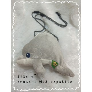 Dolphin soft plush purse 🐬กระเป๋าคล้องคอ กระเป๋าใส่เหรียญ 🌊ตุ๊กตาปลาโลมา