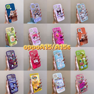 ออปโป้A15 เคสหลังด้านขอบสี OPPO A15 เคสออปโป้ OPPOA15 เคสออปโป้A15 A15S ออปโป้A15S