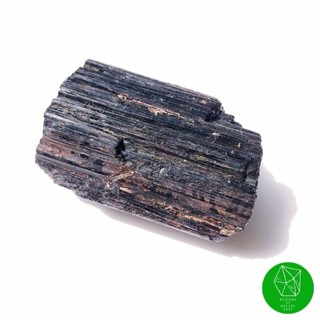 ผลึกแบล็คทัวร์มาลี​น Raw Black Tourmaline With Mica