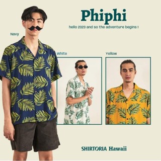 Shirtoria Hawaii เสื้อเชิ้ตผู้ชายแขนสั้น Non Iron ลาย Phiphi