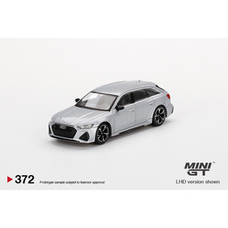 MINI GT 1/64 No.372 Audi RS 6 Avant Carbon Black Edition Florett Silver LHD MGT00372-L