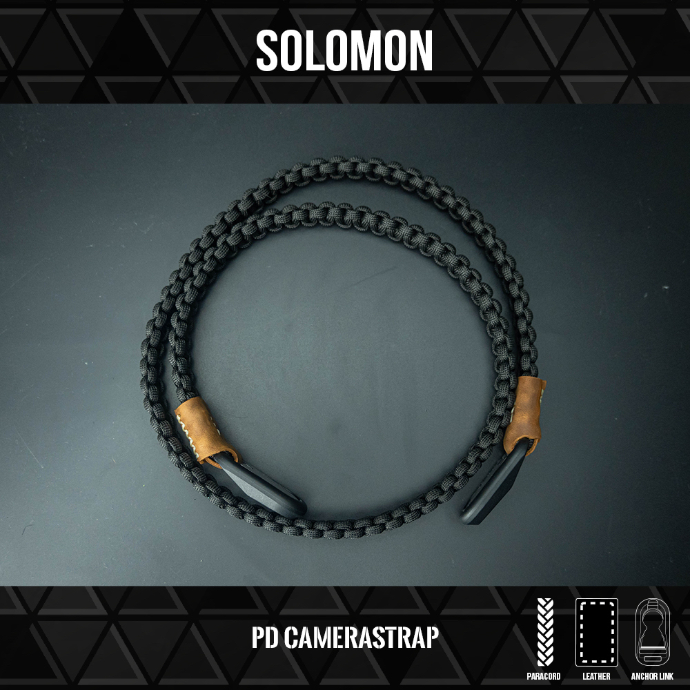 สายคล้องกล้องแฮนด์เมด สีดำ Camerastrap Peak design Solomon Black
