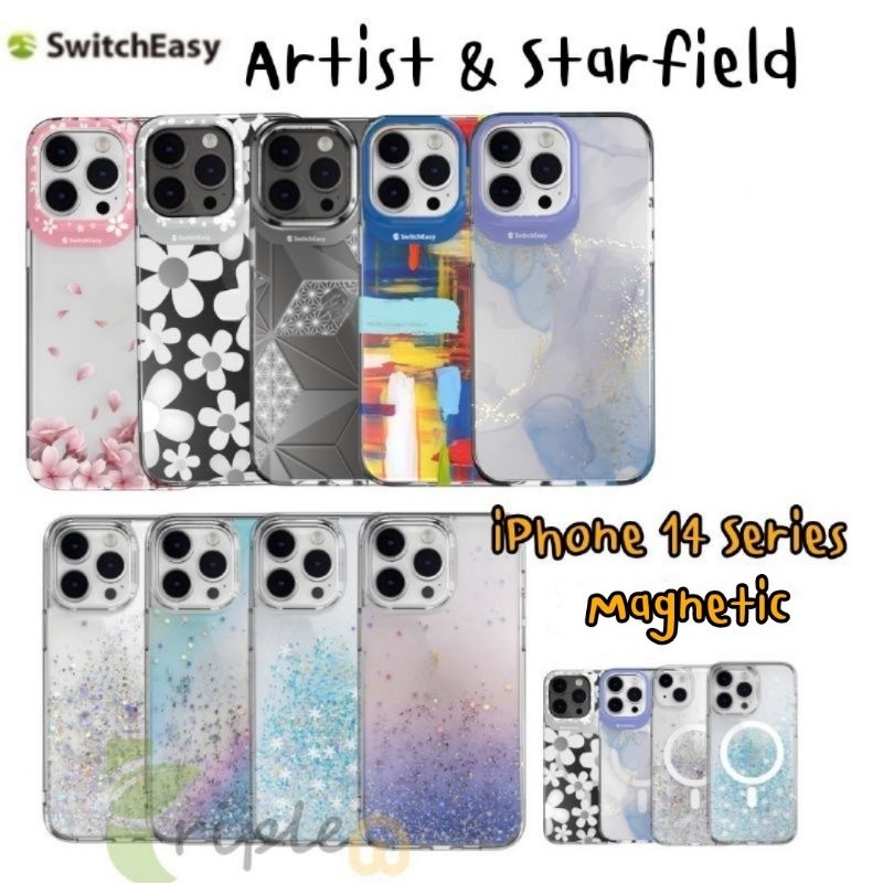 (iPhone16)SwitchEasy เคสกากเพชร Starfield 3D Glitter Resin Artist เคสกันกระแทก พิมพ์ลาย 3D iPhone 14/14 plus/ 14 pro Max
