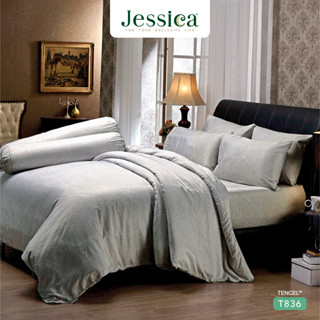 Jessica Tencel T836 ชุดเครื่องนอน ผ้าปูที่นอน ผ้าห่มนวม เจสสิก้า พิมพ์ลวดลายโดดเด่น ให้สัมผัสที่นุ่มลื่นดุจแพรไหม