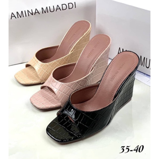 รองเท้าส้นเตารีด STYLE AMINA MUADDI งานเกรดHi-End