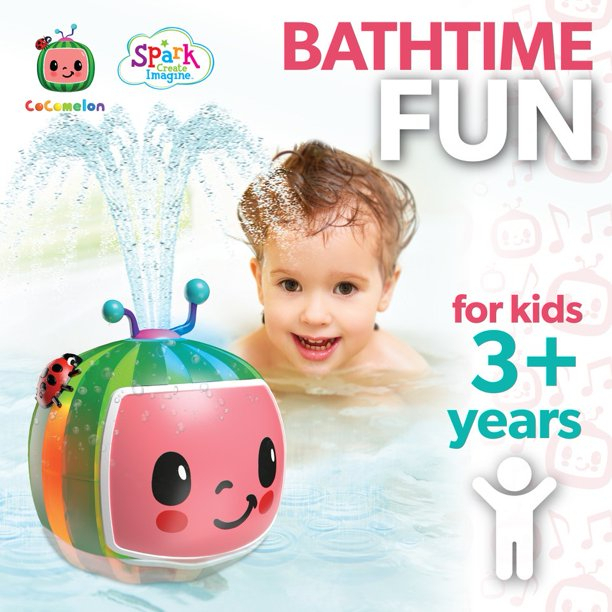 นำเข้า Spark Cocomelon ชวนคลาน ชวนอาบน้ำ 2-in-1 Spraying Bath Toy พร้อมไฟ LED มีขายเฉพาะ Walmart อเมริกา ราคา 1350 บาท