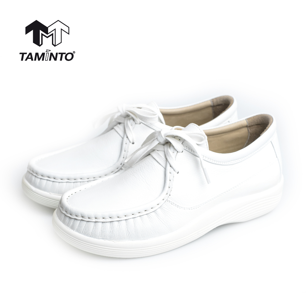 ส่งฟรี!! Taminto รองเท้าพยาบาล เพื่อสุขภาพ นักศึกษา ขาว เชฟ ปวดขา เจ็บเข่า H2103 Nurse Shoes