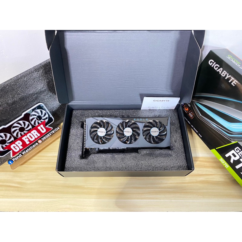 VGA GIGABYTE RTX3070 EAGLE OC 8GB (การ์ดจอมือสอง)