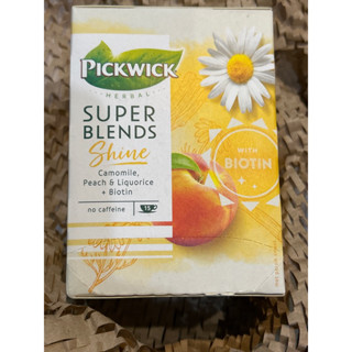 ชา Infusion Pickwick Super Blends Shine 15 ซอง : คาโมมาย พีช วาลาเรียน และลาเวนเดอร์ ช่วยการนอนหลับให้ง่ายขึ้น