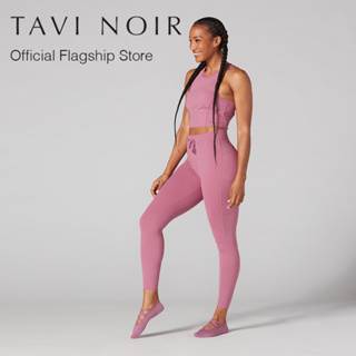 [New Collection] Tavi Noir แทวี นัวร์ 7/8 Tie Waist Pocket Tight กางเกงออกกำลังกาย เลกกิ้ง (Spring Fever)