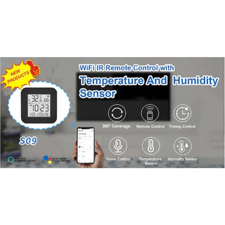 Tuya S09 พร้อมหน้าจอ IR Universal Remote Control อุปกรณ์ควบคุมรีโมท IR เช่น แอร์ ทีวี
