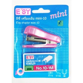 ้ึเครื่องเย็บกระดาษ อีซี่ มินิ-10+ลวดเย็บ No.10-1M คละสี