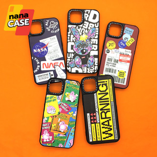 12 Pro Max 13 13 Pro 13 Pro Max 14 Pro 14 Pro Maxเคสขอบดำกันเลนส์กล้อง casetify พิมพ์การ์ตูนลายเท่ ใช้ได้ทั้งชายและหญิง