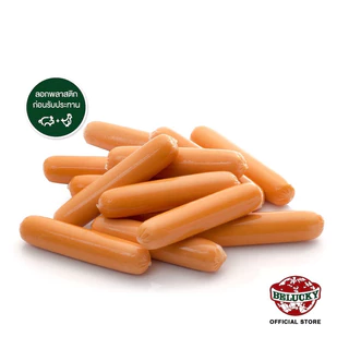 ไส้กรอกฮอทดอก 4 นิ้ว ตราบีลัคกี้ 1 กิโลกรัม (32-34ชิ้น) | HOTDOG