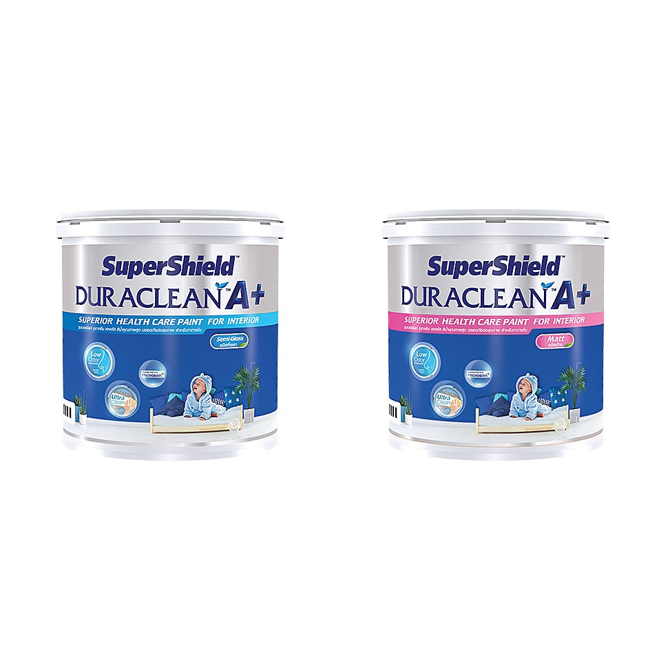 สีน้ำ ทาภายใน ทีโอเอ TOA ซุปเปอร์ชิลด์ ดูราคลีน เอ พลัส SuperShield Duraclean A+ ขนาด 1 แกลลอน
