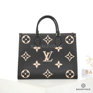 NEW LV ON THE GO MM BLACK GIANT MONOGRAM CALF GHW MICROCHIP