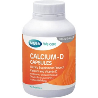 Mega we care Calcium D 90 เม็ด บำรุงกระดูก ป้องกันกระดูก พรุน