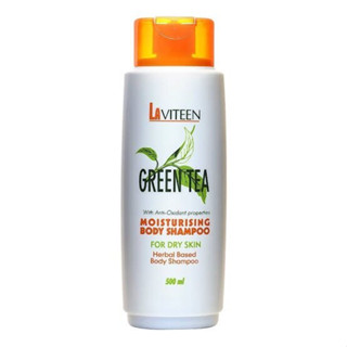 LAVITEEN แชมพูอาบน้ำจากสารสกัดชาเขียว สำหรับผิวแห้ง 500 ml.