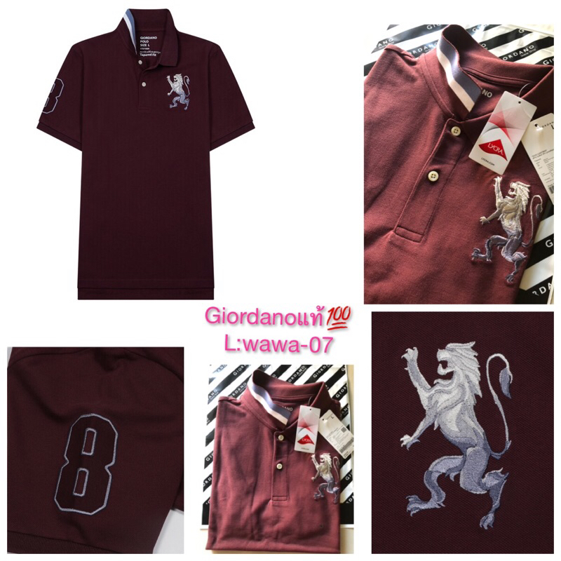 เสื้อโปโลผู้ชายแบรนด์แท้ Giordano เสื้อโปโล Polo size L อก 42 ร้านขายแบรนด์แท้เท่านั้น‼️ - รูปที่ 4