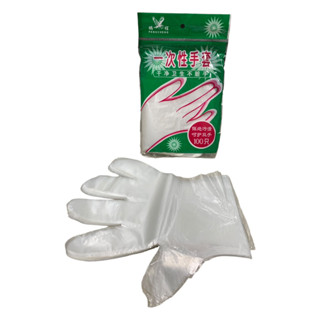 ถุงมือพลาสติกใสใส่สบาย