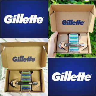 ชุดมีดโกนยิลเลตต์ ฟิวชั่นไฟ้ว์ โปรไกลด์เฟล็กซ์บอล Fusion5™ Proglide® Mens Razor Handle + 4 Blade Refills (Gillette®)