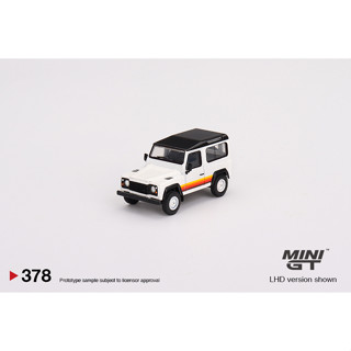 MINI GT 1/64 No.378 Land Rover Defender 90 Wagon White LHD MGT00378-L