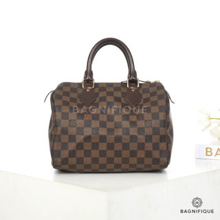 LOUIS VUITTON SPEEDY 25 EBENE DAMIER GHW