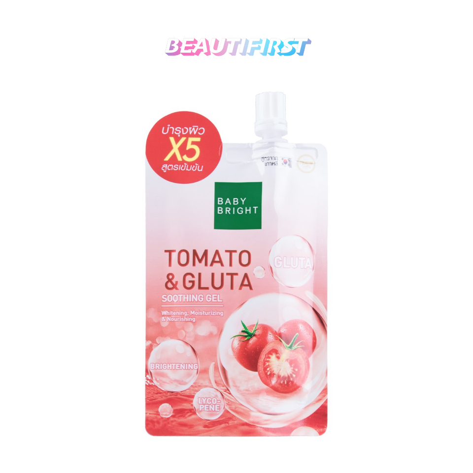 เจลเซรั่ม Baby Bright Tomato & Gluta Soothing Gel 50g