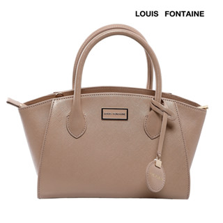 LOUIS FONTAINE กระเป๋าถือพร้อมสายสะพายยาว รุ่น KELLY - สีเบจ ( LFH6242 )