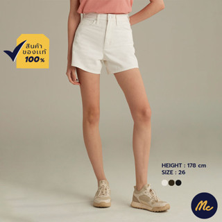 Mc Jeans กางเกงขาสั้นยีนส์ผู้หญิง เอวสูง มี 3 สี MCJZ075