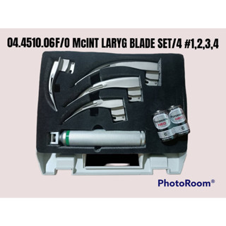 04.4510.06  F/O McINT LARYG BLADE SET/4 #1,2,3,4