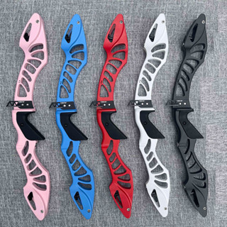 Junxing 25 นิ้ว H7 Recurve Bow Riser อลูมิเนียมอัลลอยด์จัดการอินเทอร์เฟซ ILF สำหรับการยิงธนูมือขวาล่าสัตว์