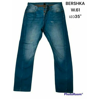 BERSHKA แท้ เอว35"กางเกงยีนส์ชาย