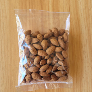 อัลมอนด์เต็มเม็ด Almond ดิบ อบธรรมชาติ ใหม่ทุกถุง พร้อมทาน ไม่ใส่เกลือ ขนาด 100 ก.