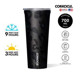 CORKCICLE แก้วสแตนเลสสูญญากาศ 3 ชั้น เก็บความเย็น 9 ชม. เก็บความร้อน 3 ชม. 700ML (24OZ) TUMBLER NIGHT LEOPARD