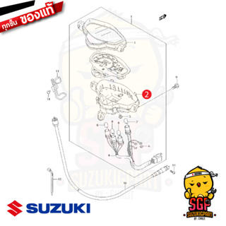 กรอบเรือนไมล์ตัวล่าง CASE, LOWER SPEEDOMETER แท้ Suzuki Nex 110