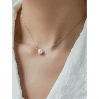 Risara Pinkgold Cole Necklace สร้อยคอมุก สร้อยคอแฟชั่น สร้อยคอของขวัญ เครื่องประดับ สร้อยคอ