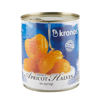 แอปริคอต กระป๋อง KRONOS APRICOT HALVES in Syrup 820 g.