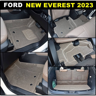 พรมดักฝุ่นไวนิล FORD NEW EVEREST ปี2023 พรมดักฝุ่นในรถยนต์ รีดขอบ เกรดA หนานุ่ม เข้ารูป เต็มคัน