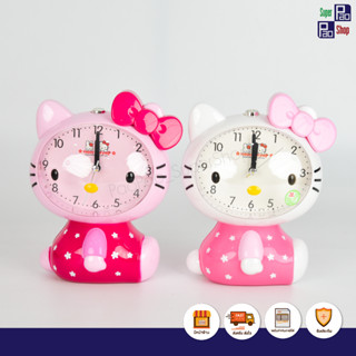 นาฬิกาปลุก3มิติลายการ์ตูนลิขสิทธิ์ Sanrio Kitty นาฬิกาปลุกมีเสียง มีไฟ ส่งของทุกวัน