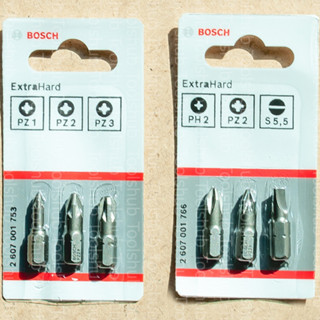 Bosch ชุดดอกไขควง 25mm.(3ชิ้น)#รุ่น 2607001753 PZ1/2/3 #รุ่น 2607001766 PH2/ PZ2/ LS5.5