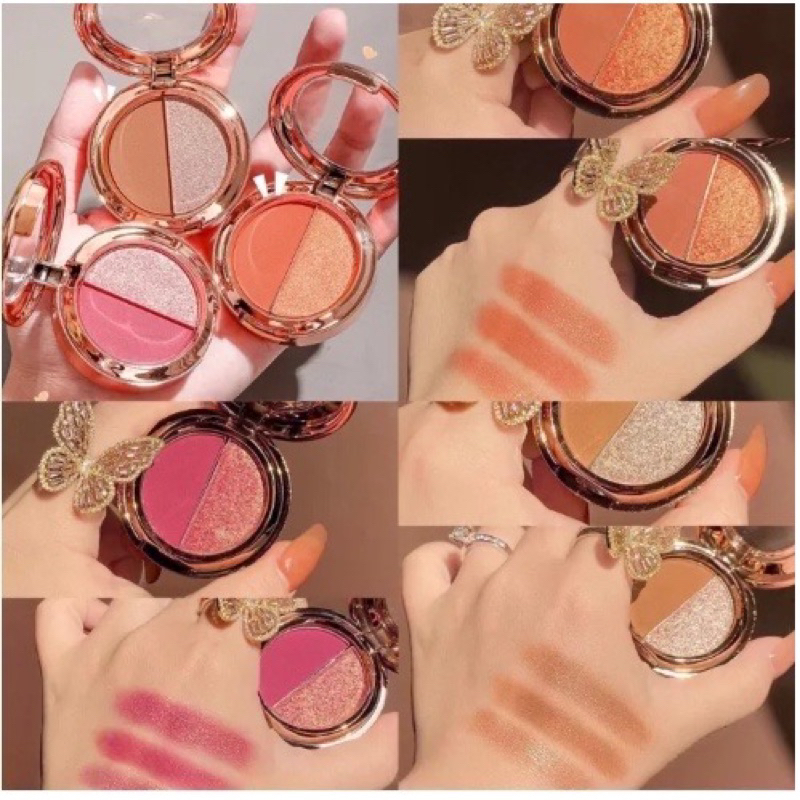 อายแชโดว์ Lameila eyeshadow 2สี ติดทนนาน กันน้ำ กันเหงื่อ --5121 - รูปที่ 2