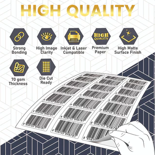 See-D Labels สติ๊กเกอร์ ขาวด้าน เอนกประสงค์ขนาด A4 (มีรอยไดคัท) ใช้งานกับเครื่องพิมพ์เลเซอร์/อิงค์เจ็ท/เครื่องถ่ายเอกสาร