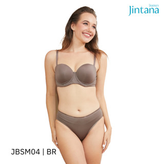 Jintana เสื้อชั้นใน (เสริมโครง) รุ่น Smoothie2 รหัส JBSM04 สีน้ำตาล