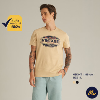 Mc Jeans เสื้อยืดแขนสั้นผู้ชาย คอกลม 2 สี MTTZ598