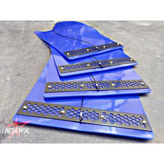 บังโคลนน้ำเงิน เพลทดำ BLUE Mud Flaps Black Plate.